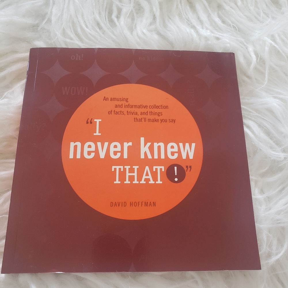 Hallmark I Never Knew That Fun Facts Book
